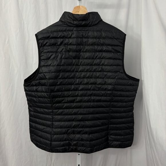 Eddie Bauer Down Vest Womens XXL Black EB650 Full Zip Pockets Puffer - Picture 9 of 9